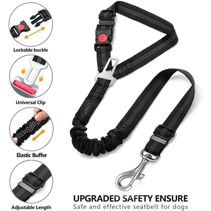 2 in 1 Adjustable Pet Seatbelt Clip