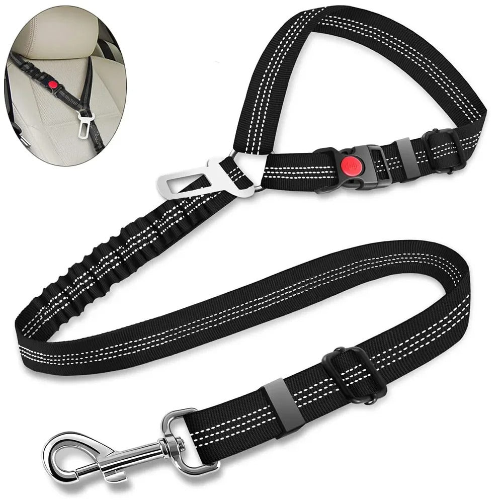 2 in 1 Adjustable Pet Seatbelt Clip